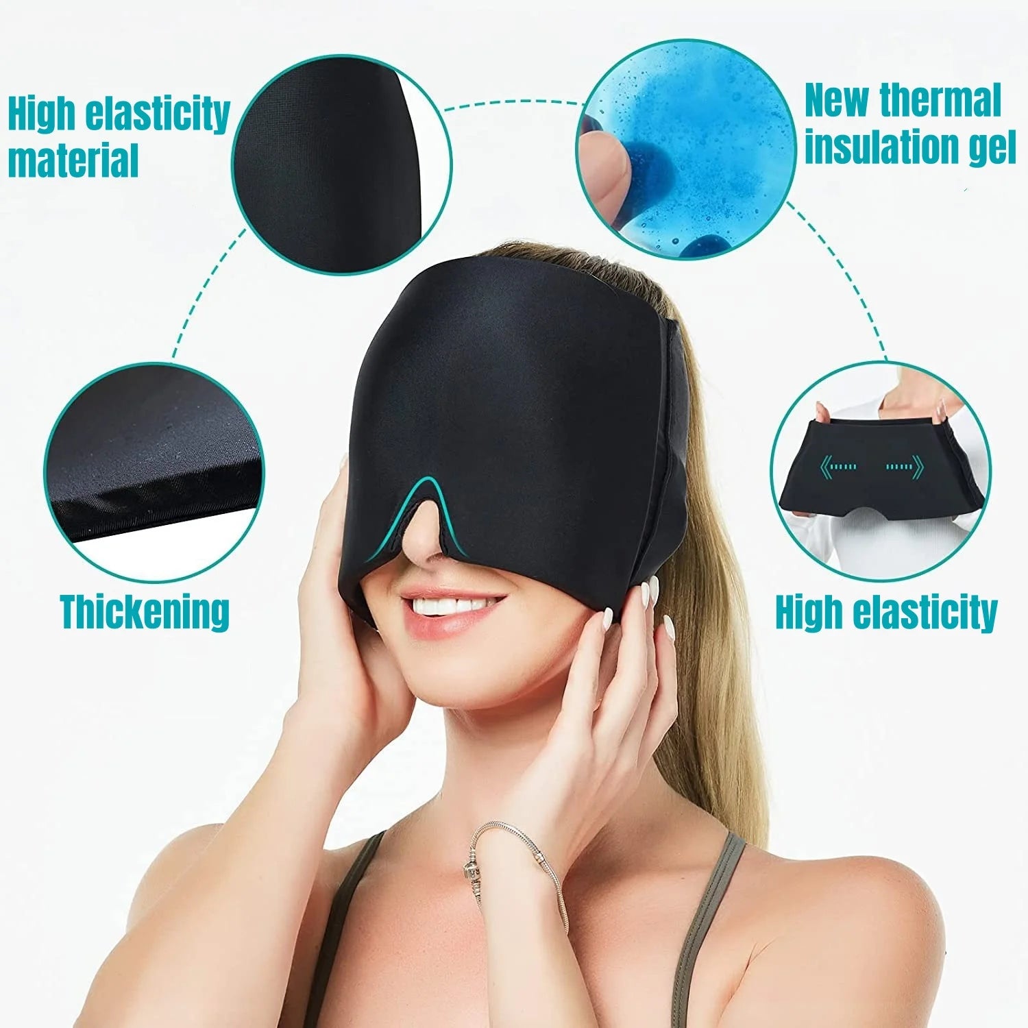 Hot & Cold Gel Comfort Cap and Eye Mask