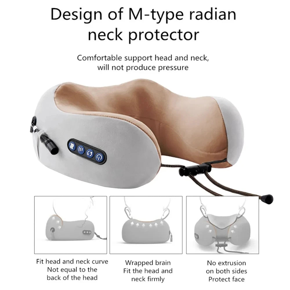 U Shaped Neck Massage Pillow