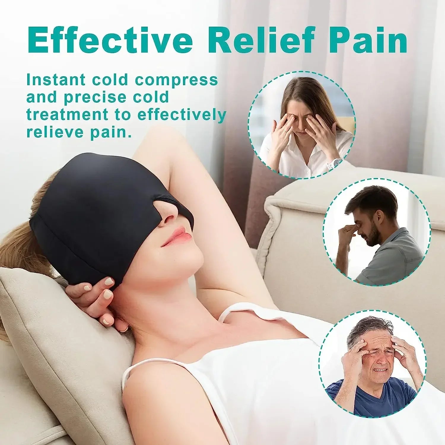 Hot & Cold Gel Comfort Cap and Eye Mask