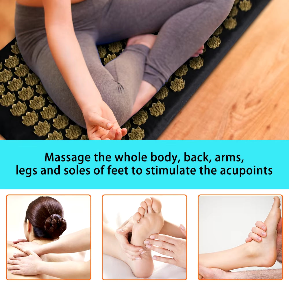 Nonslip Acupressure Mat and Pillow